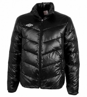 пуховик umbro light down jacket (060) чер/бел.