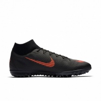 шиповки nike superflyx vi academy tf ah7370-081 sr черн/оранж.