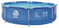 бассейн каркасный 300х76 jilong round steel frame pools jl016026ng