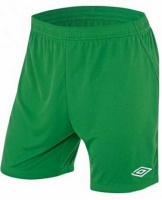 шорты игровые umbro field short мужские 133015 (041) зел/бел.