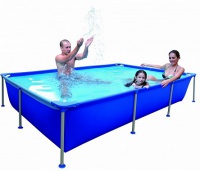 бассейн каркасный 258x179x66 jilong rectangular steel frame pools jl016101ng