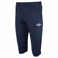 брюки тренировочные umbro training pant 3/4 мужские 374010 (911) т.син/бел.