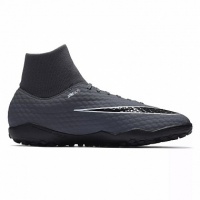 шиповки nike phantomx iii academy df tf ah7276-081 sr серые