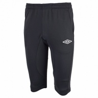 брюки тренировочные umbro unique training pant 3/4 мужские u94085 (090) чер/бел.