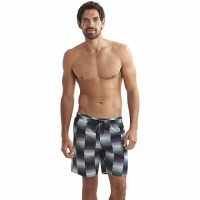 шорты пляжные speedo check printed leisure 18 мужские (9384) чер/зел.